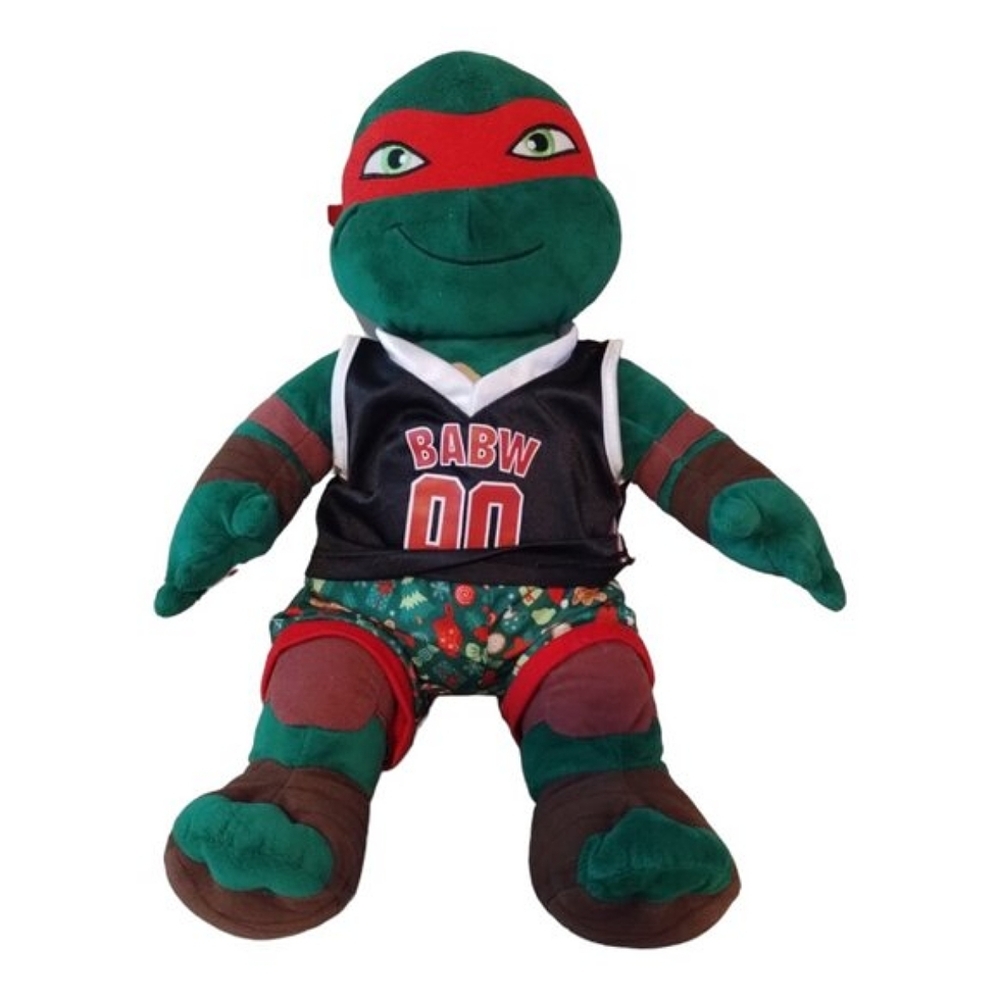 Build-A-Bear Teenage Mutant Ninja Turtle Raphael Holiday Plush Stuffed Toy Doll